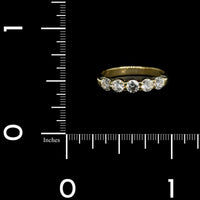 18K Yellow Gold Estate Diamond Band