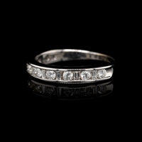 14K White Gold Estate Diamond Band