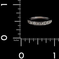 14K White Gold Estate Diamond Band