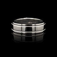Tiffany & Co. Platinum Estate Double Milgrain Band