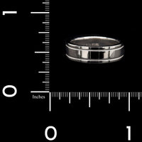Tiffany & Co. Platinum Estate Double Milgrain Band