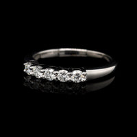 14K White Gold Estate Diamond Band
