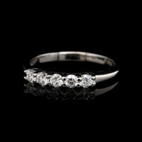 14K White Gold Estate Diamond Band