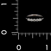 14K White Gold Estate Diamond Band