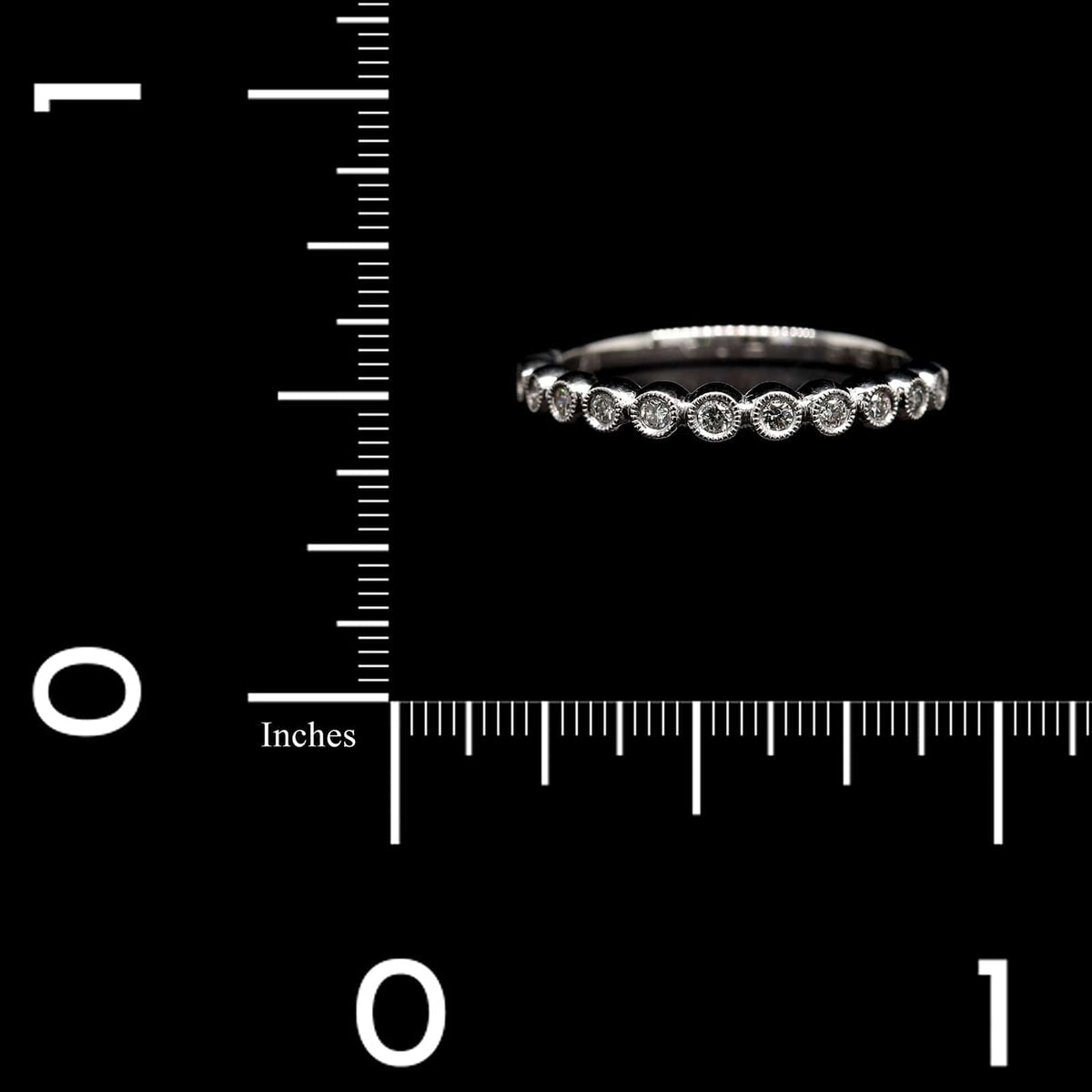 18K White Gold Estate Diamond Band