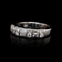 14K White Gold Estate Diamond Band