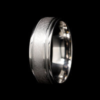 14K White Gold Estate Wedding Band