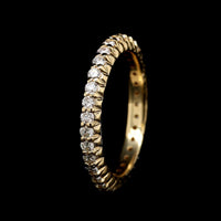18K Yellow Gold Estate Diamond Eternity Band