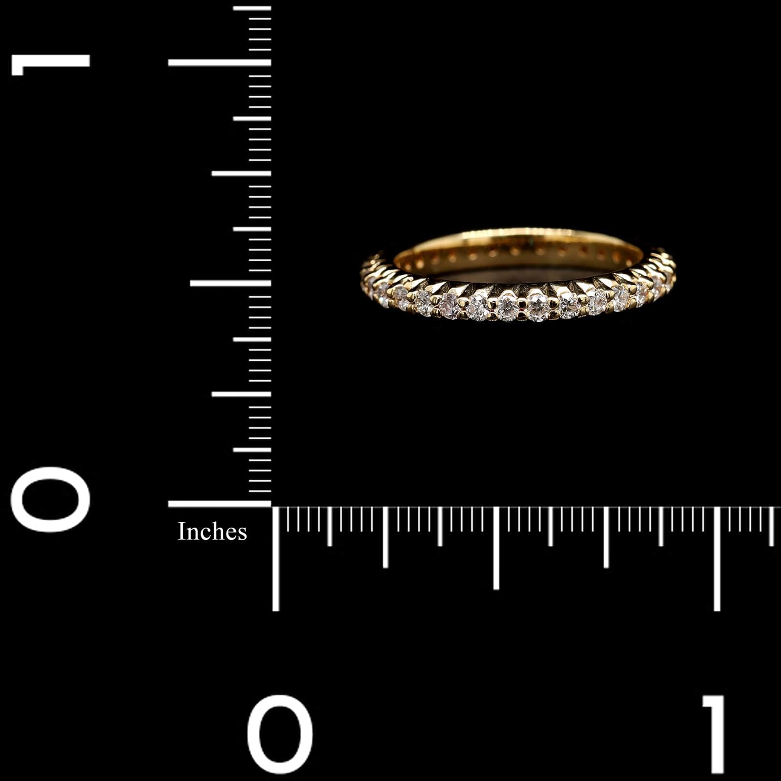 18K Yellow Gold Estate Diamond Eternity Band