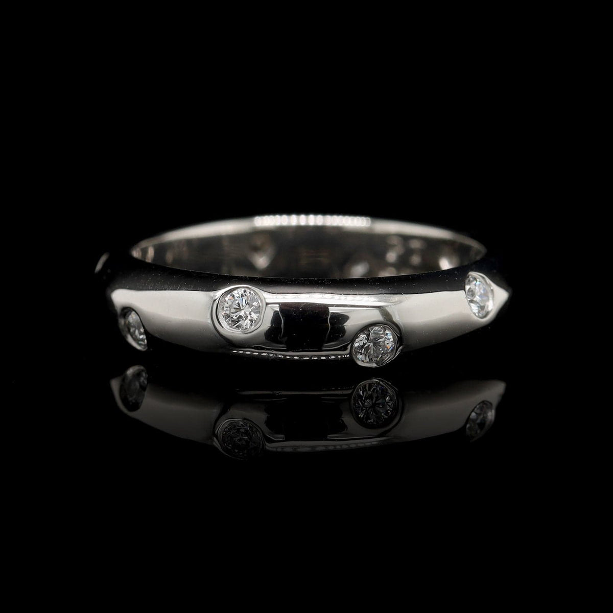 Tiffany &amp; Co. Platinum Estate Diamond Etoile Band