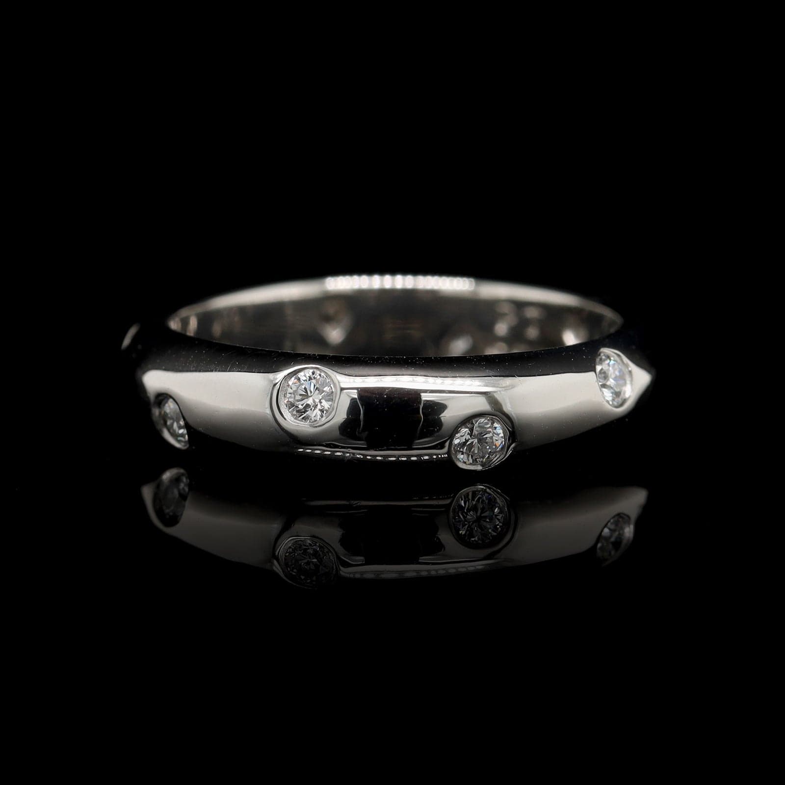 Tiffany &amp; Co. Platinum Estate Diamond Etoile Band