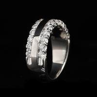 14K White Gold Estate Diamond Band