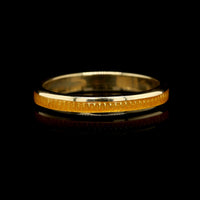 18K Yellow Gold Estate Yellow Enamel Stackable Band