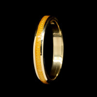 18K Yellow Gold Estate Yellow Enamel Stackable Band