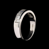 14K White Gold Estate Diamond Band