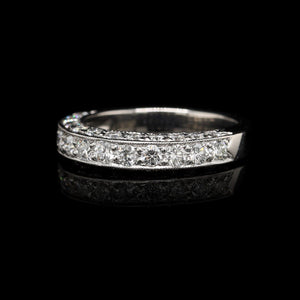 Platinum Estate Diamond Band