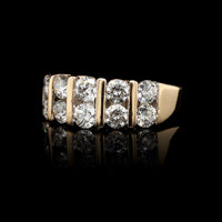 14K Yellow Gold Estate Diamond Band