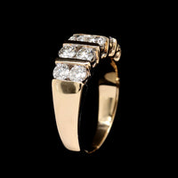 14K Yellow Gold Estate Diamond Band