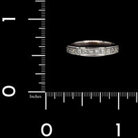 14K White Gold Estate Diamond Band