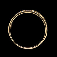 18K Yellow Gold Estate Diamond Pave Band