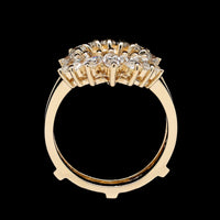 14K Yellow Gold Estate Diamond Wrap Insert Ring