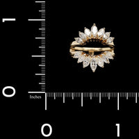 14K Yellow Gold Estate Diamond Wrap Insert Ring