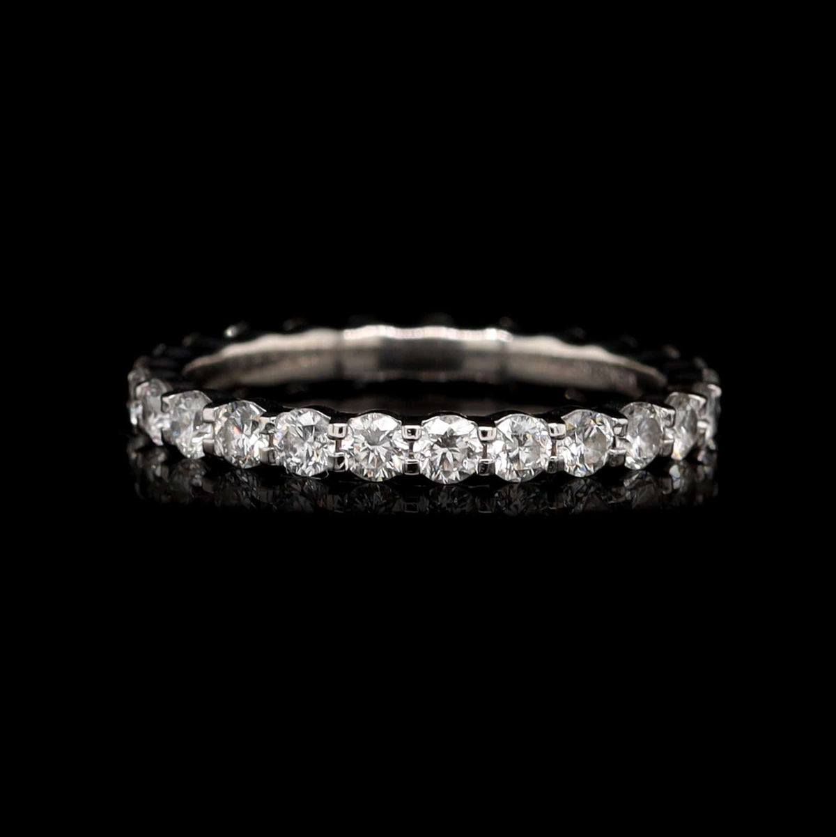 Memoire Platinum Petite Prong Diamond Eternity Band