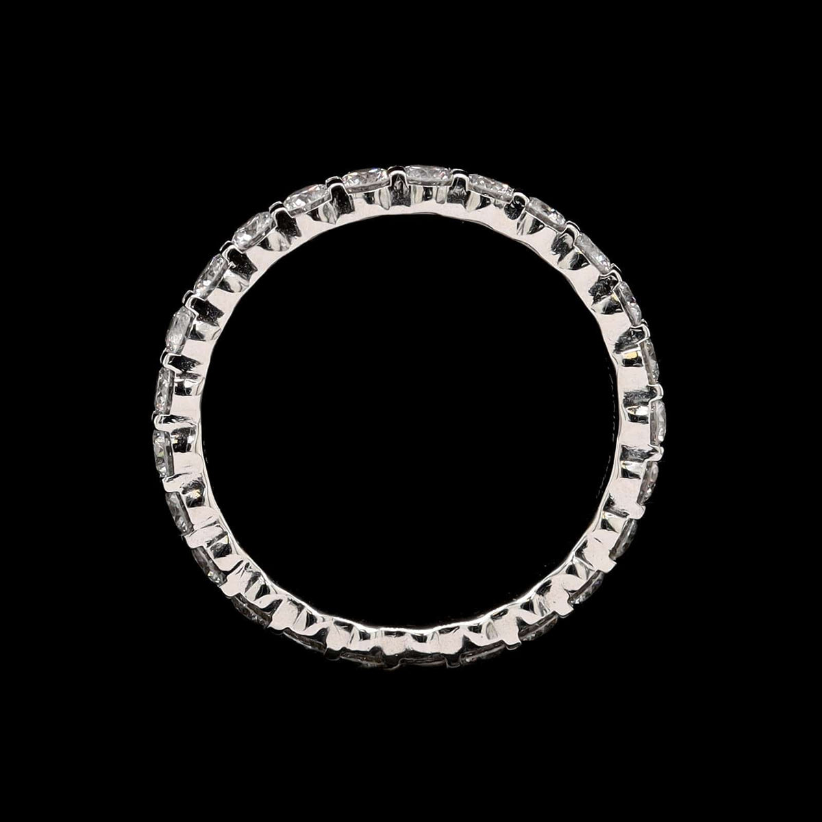 Memoire Platinum Petite Prong Diamond Eternity Band