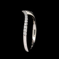 Platinum Estate Diamond Curved Band