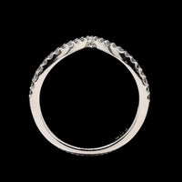 Platinum Estate Diamond Curved Band