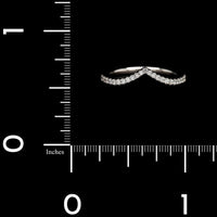 Platinum Estate Diamond Curved Band