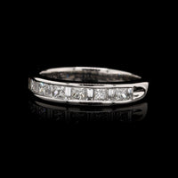 14K White Gold Estate Diamond Band