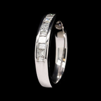 14K White Gold Estate Diamond Band
