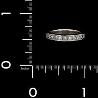 18K White Gold Estate Diamond Band