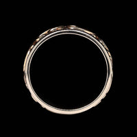 14K Rose and White Gold Estate Sapphire Band