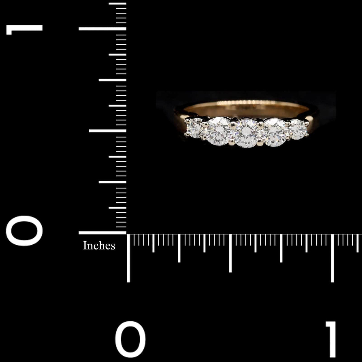 14K Two-tone Gold Estate Diamond Band