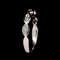 18K White Gold Estate Diamond Band