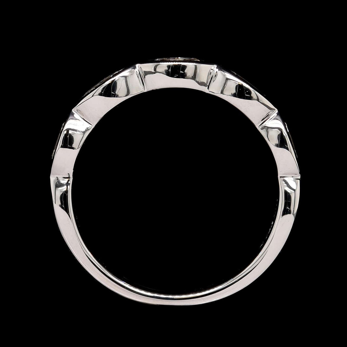 18K White Gold Estate Diamond Band