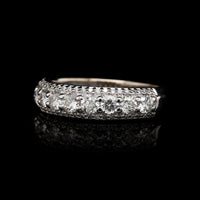 14K White Gold Estate Diamond Band