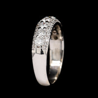 14K White Gold Estate Diamond Band