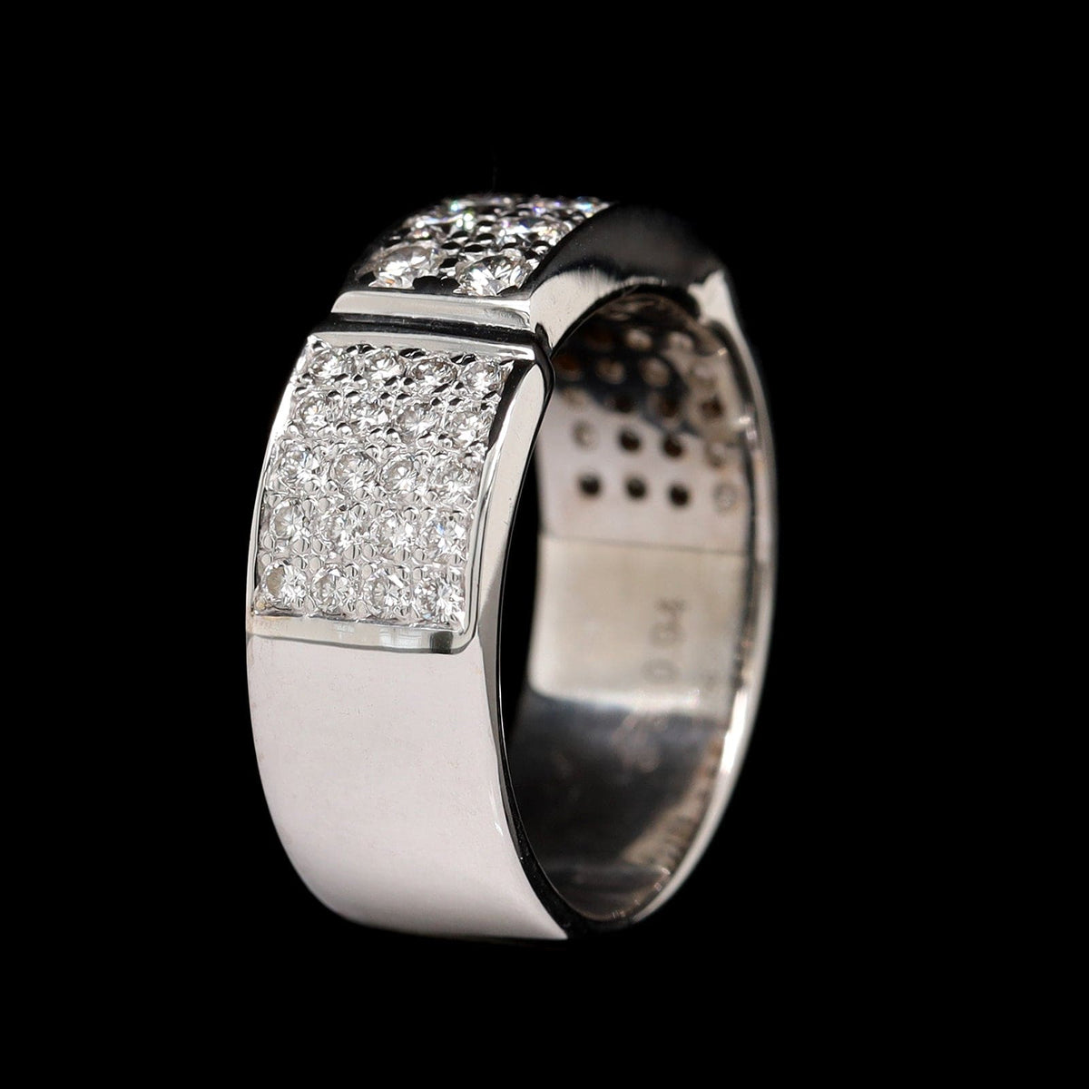18K White Gold Estate Diamond Band