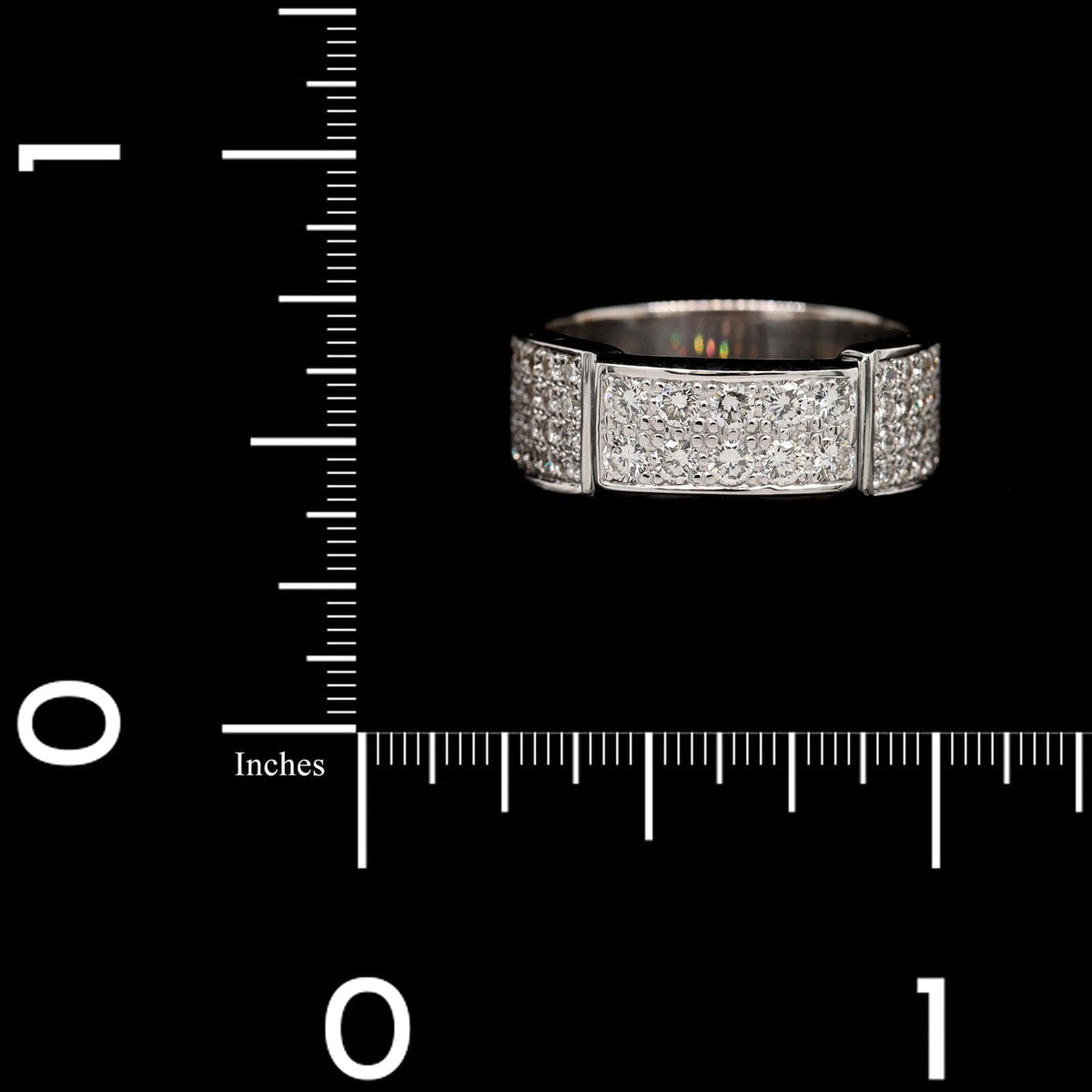 18K White Gold Estate Diamond Band