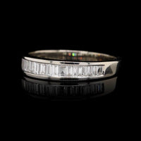 14K White Gold Estate Diamond Band
