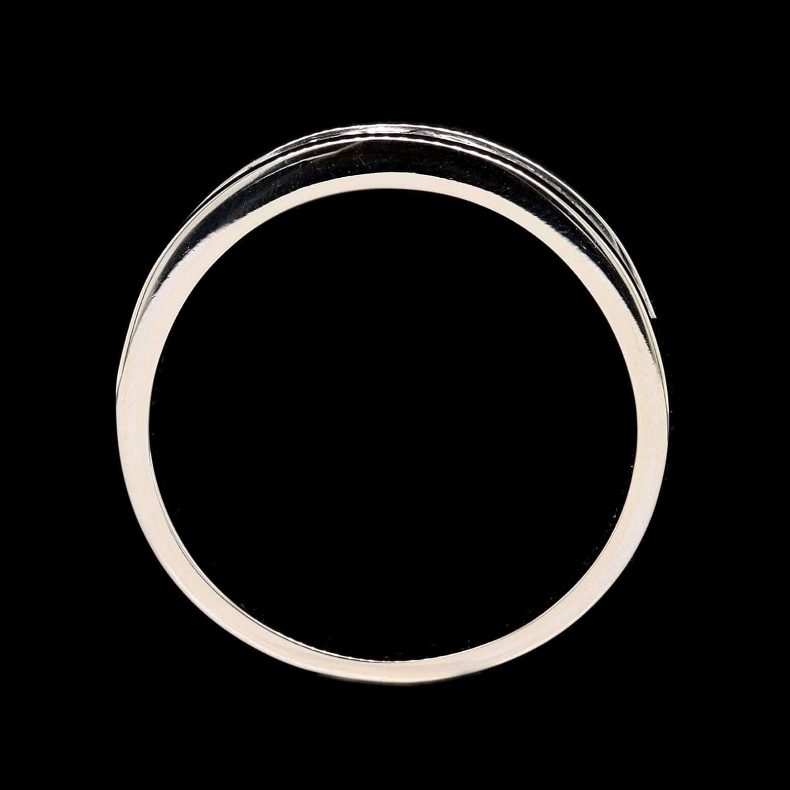 14K White Gold Estate Diamond Band