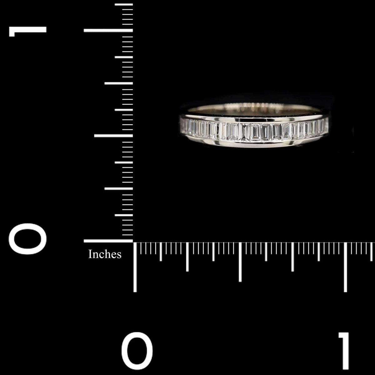 14K White Gold Estate Diamond Band