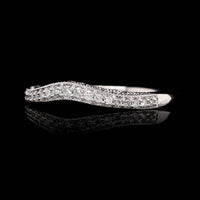 14K White Gold Estate Diamond Wrap Ring