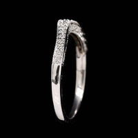 14K White Gold Estate Diamond Wrap Ring