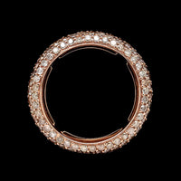 18K Rose Gold Estate Diamond Pave Eternity Band