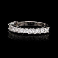 14K White Gold Estate Diamond Band