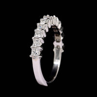 14K White Gold Estate Diamond Band